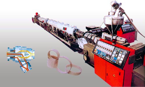 U-PVC發泡內螺旋消音管材生產線